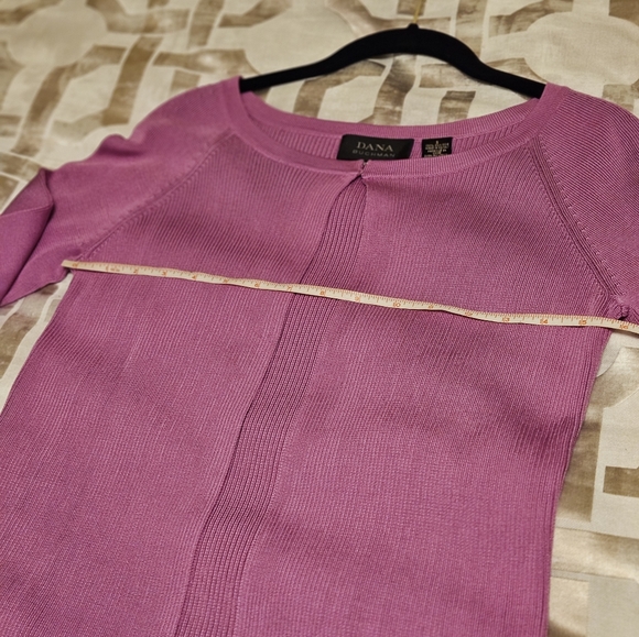 Vintage Dana Buchman Pink Silk Cardigan Sweater - Picture 10 of 11